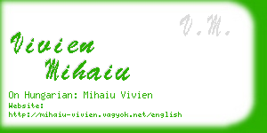 vivien mihaiu business card